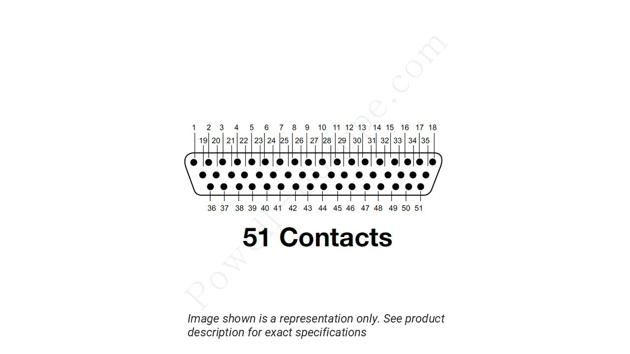 Image showing the insert arrangement and polarization of the Amphenol M83513/03-G05N