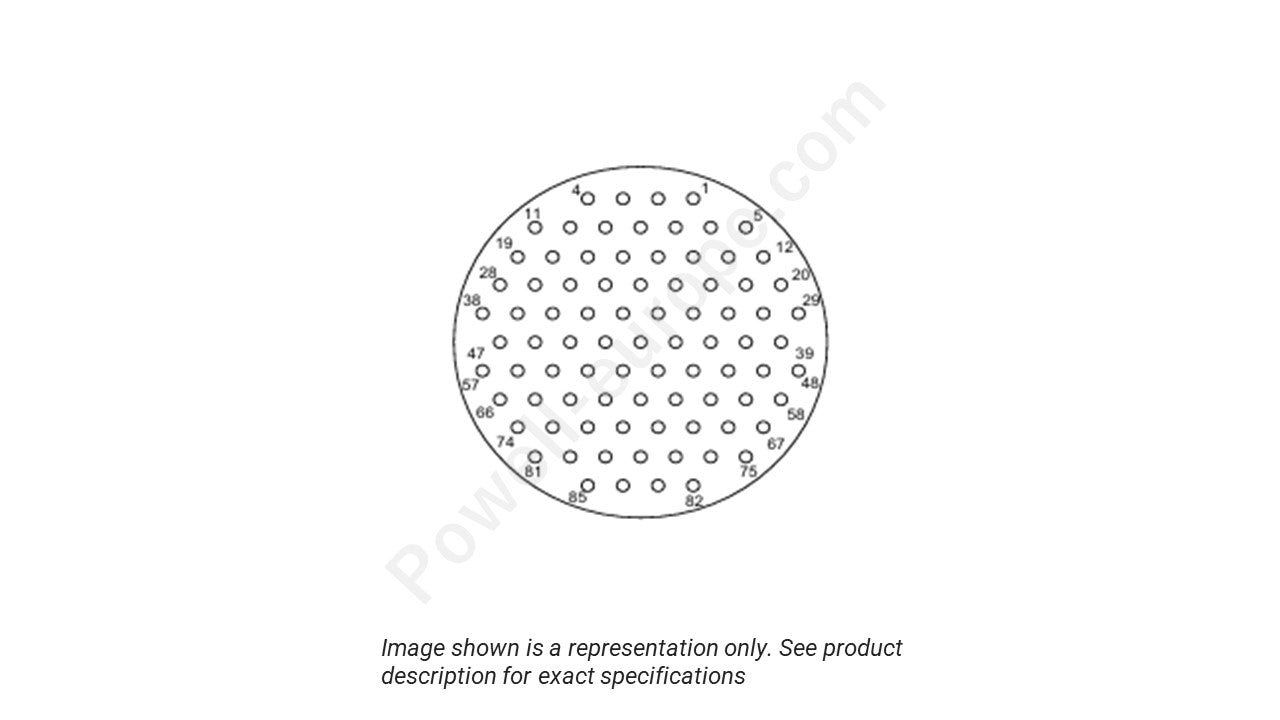 Image showing the insert arrangement and polarization of the ITT Cannon MKJ1C7F17-85DA