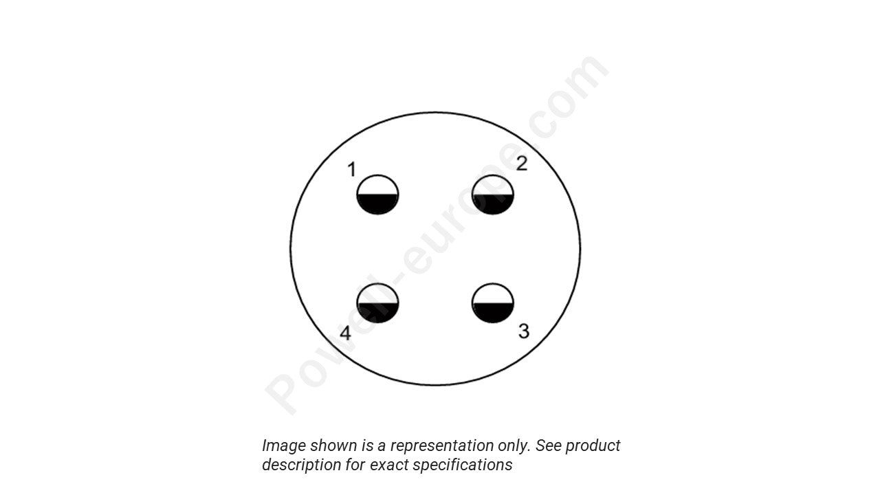 Image showing the insert arrangement and polarization of the ITT Cannon MKJ1A7F9-4SA