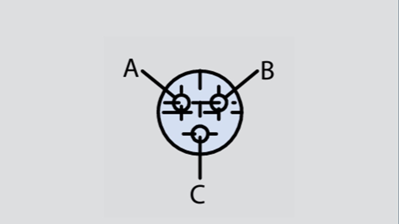 Insert arrangement of military connector in the form 5-3 used in the Glenair 800-008-16M5-3SN connector