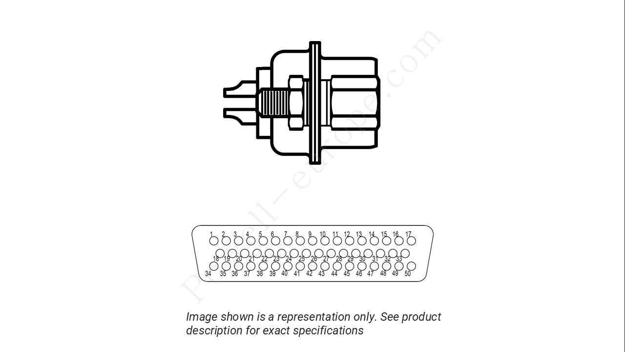 Image showing the insert arrangement and polarization of the Positronic MD50M20200Z/AA