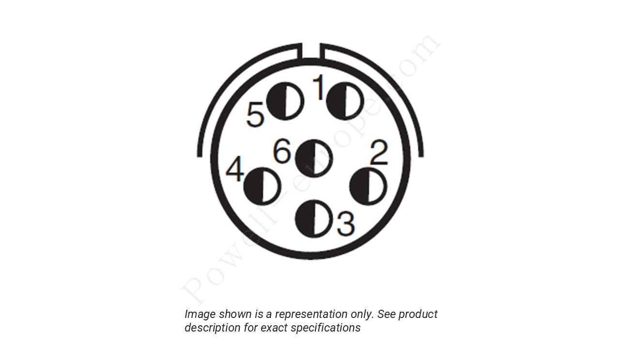Image showing the insert arrangement and polarization of the Amphenol D38999/20WA35HN