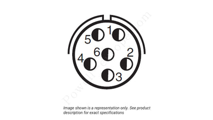 Image showing the insert arrangement and polarization of the Amphenol D38999/20TA35SA