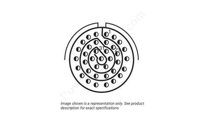 Image showing the insert arrangement and polarization of the Amphenol D38999/20FD35JC