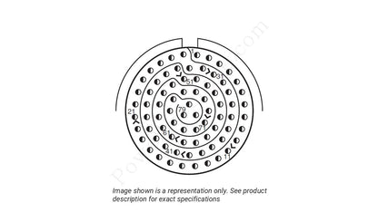 Image showing the insert arrangement and polarization of the Amphenol D38999/20ZG35PA