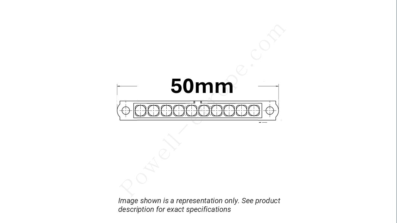 Image showing the arrangement of the contacts and width of the Harwin M80-4000000F1-10-327-00-000