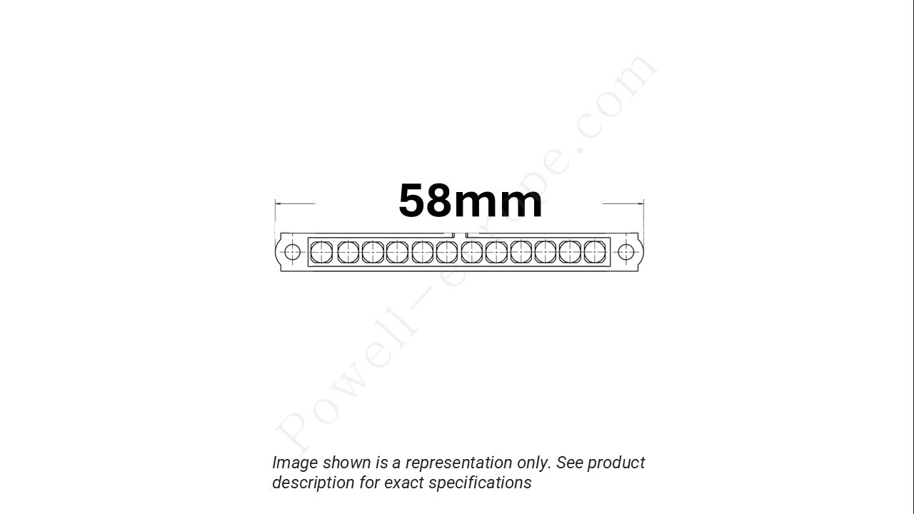 Image showing the arrangement of the contacts and width of the Harwin M80-4000000F1-12-325-00-000