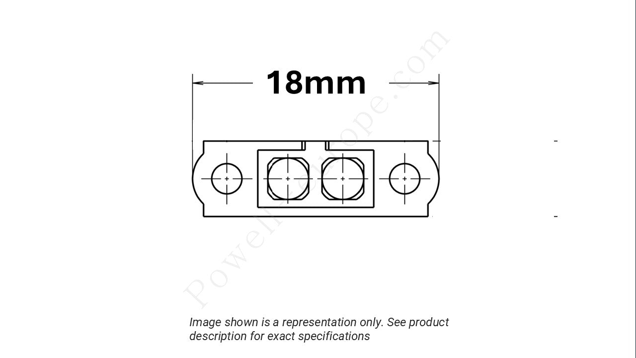 Image showing the arrangement of the contacts and width of the Harwin M80-4000000F1-02-327-00-000