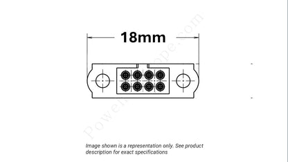 Image showing the arrangement of the contacts and width of the Harwin M80-4C10842FC
