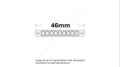Image showing the arrangement of the contacts and width of the Harwin M80-4000000F9-09-321-00-000