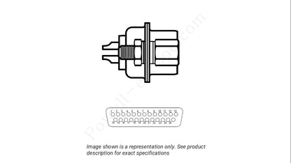 Image showing the insert arrangement and polarization of the Positronic HDC25M2F000-MIL