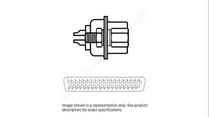 Image showing the insert arrangement and polarization of the Positronic HDC37S2P0TX