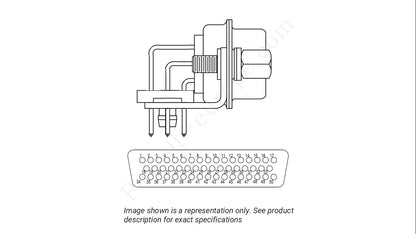 Image showing the insert arrangement and polarization of the Positronic HDC50M5B8000-MIL