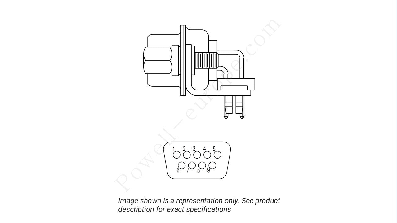 Image showing the insert arrangement and polarization of the Positronic HDC9M5R70T20