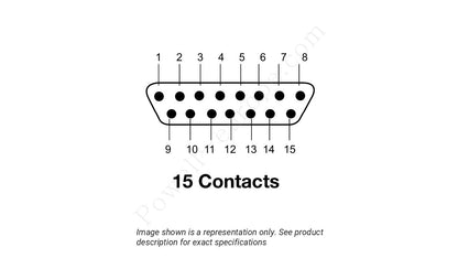 Image showing the insert arrangement and polarization of the Amphenol M83513/10-B03NN