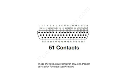 Image showing the insert arrangement and polarization of the Amphenol M83513/04-G12P