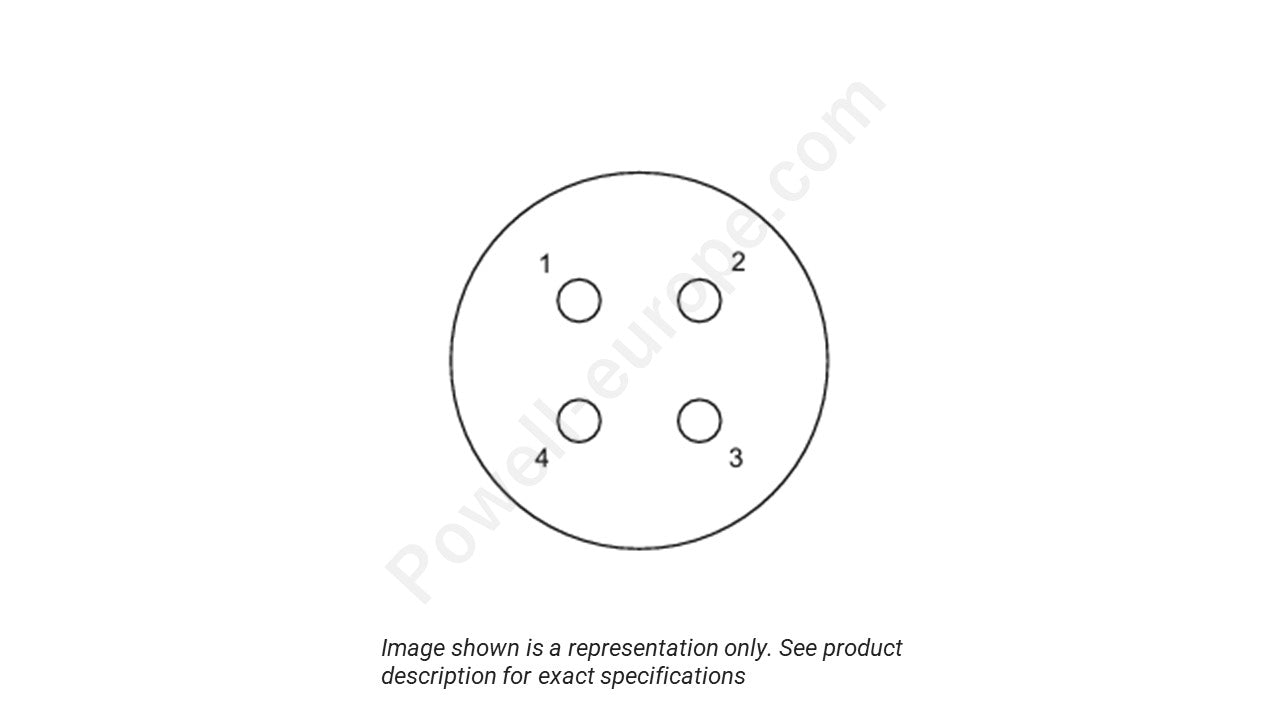 Image showing the insert arrangement and polarization of the ITT Cannon MKJ1A7F6-4SA