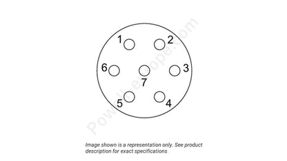 Image showing the insert arrangement and polarization of the ITT Cannon MKJ1A6F6-7SB