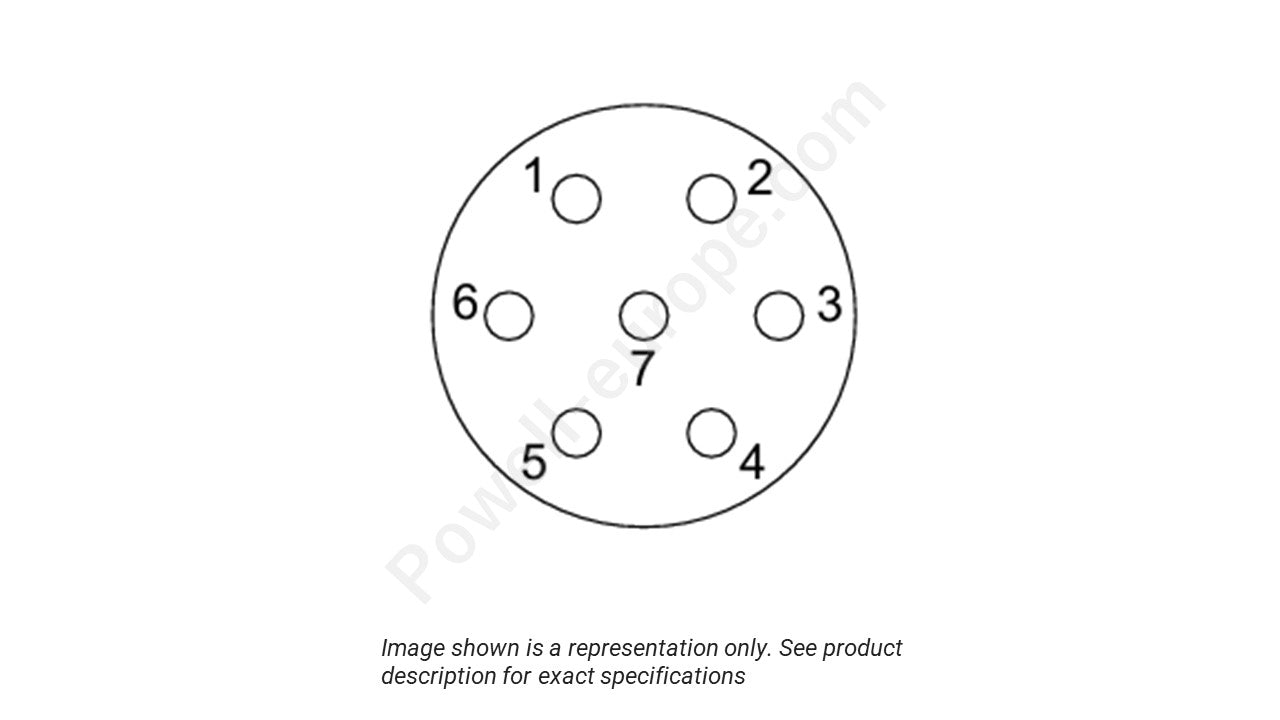 Image showing the insert arrangement and polarization of the ITT Cannon MKJ1A6F6-7SA