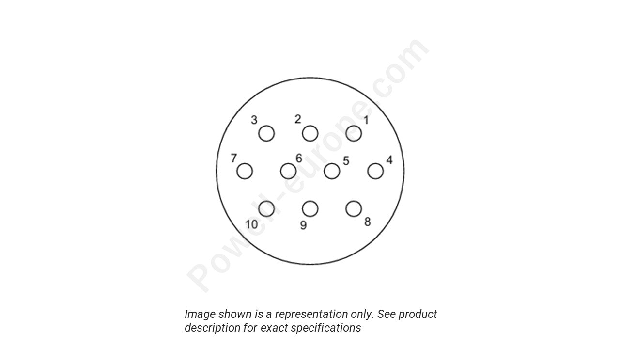 Image showing the insert arrangement and polarization of the ITT Cannon MKJ1A6F7-10SA