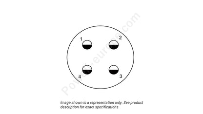 Image showing the insert arrangement and polarization of the ITT Cannon MKJ1A7F9-4SA
