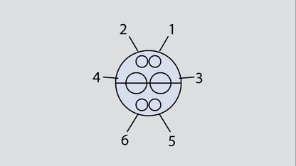 Image showing the insert arrangement of the Glenair 803-002-06MT10-201PN