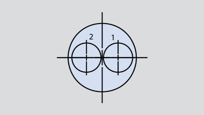 Image showing the insert arrangement of the Glenair 803-001-06NF10-2BN