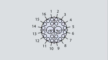 Image showing the insert arrangement of the Glenair 803-001-06MT12-202SN