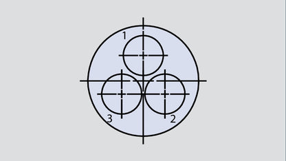 Image showing the insert arrangement of the Glenair 803-003-07Z112-3SN