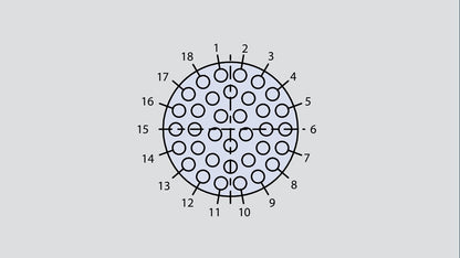 Image showing the insert arrangement of the Glenair 804-003-07M14-235SC
