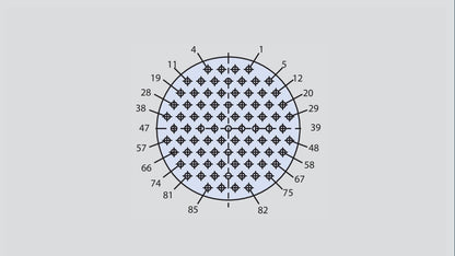 Image showing the insert arrangement of the Glenair 804-003-07M15-85S