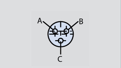 Image showing the insert arrangement of the Glenair 804-003-00M5-3P