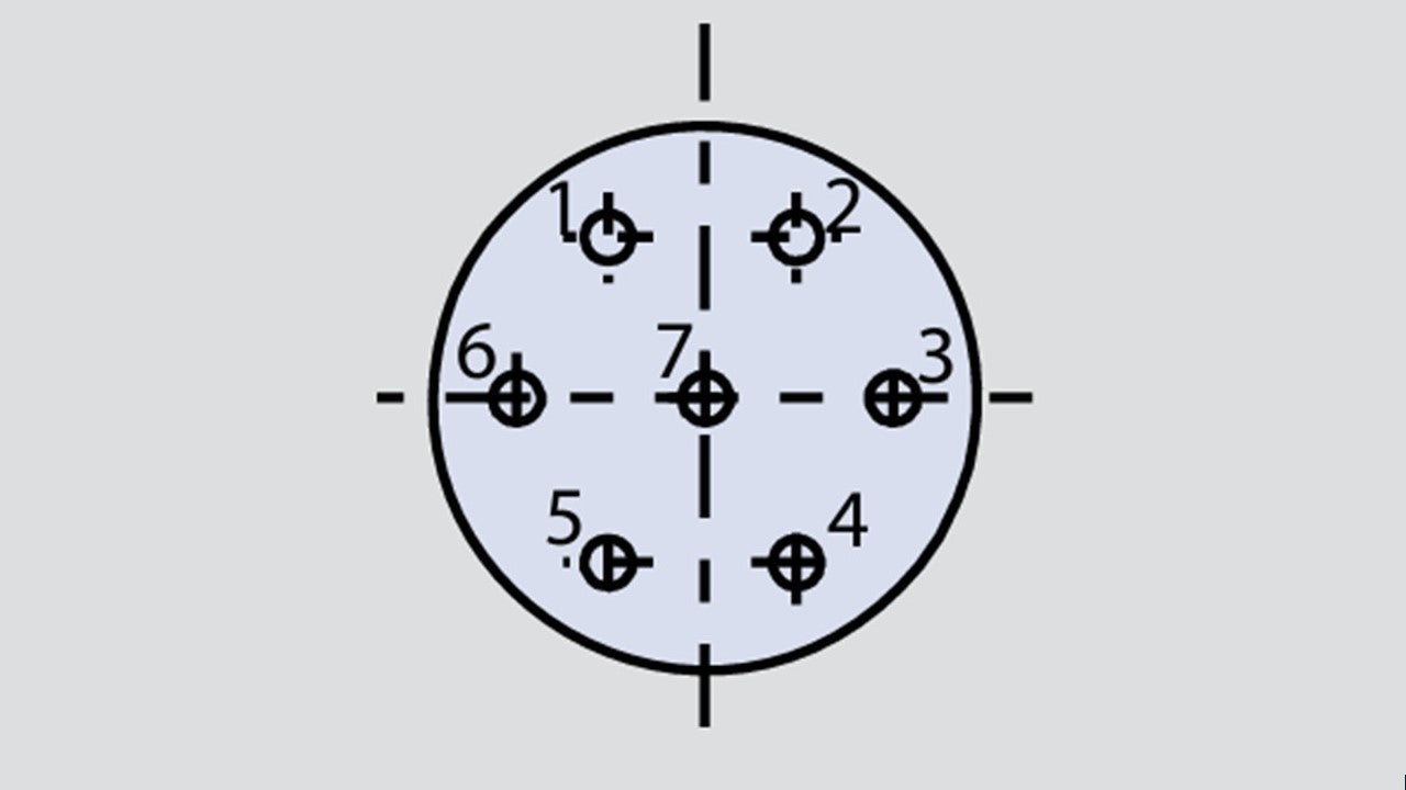 Image showing the insert arrangement of the Glenair 804-001-06NF6-7SA