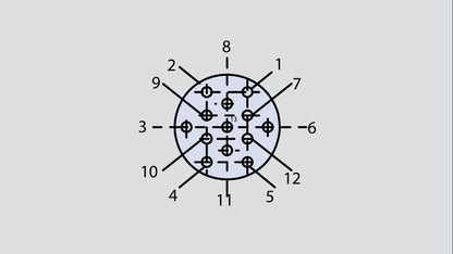 Image showing the insert arrangement of the Glenair 803-001-06Z18-13SN