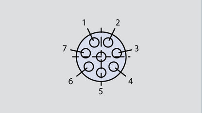 Image showing the insert arrangement of the Glenair 803-006-07Z18-28PN
