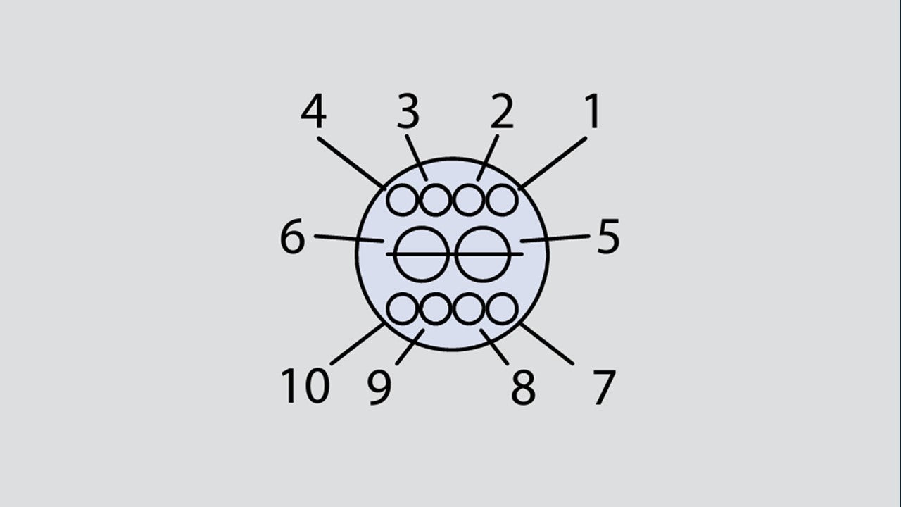 Image showing the insert arrangement of the Glenair 803-003-01M9-201SN
