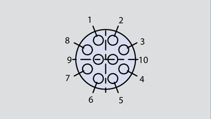 Image showing the insert arrangement of the Glenair 804-003-07M9-210P