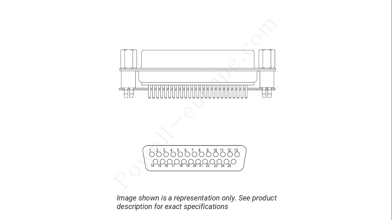 Image showing the insert arrangement and polarization of the Positronic MD25M3S5000