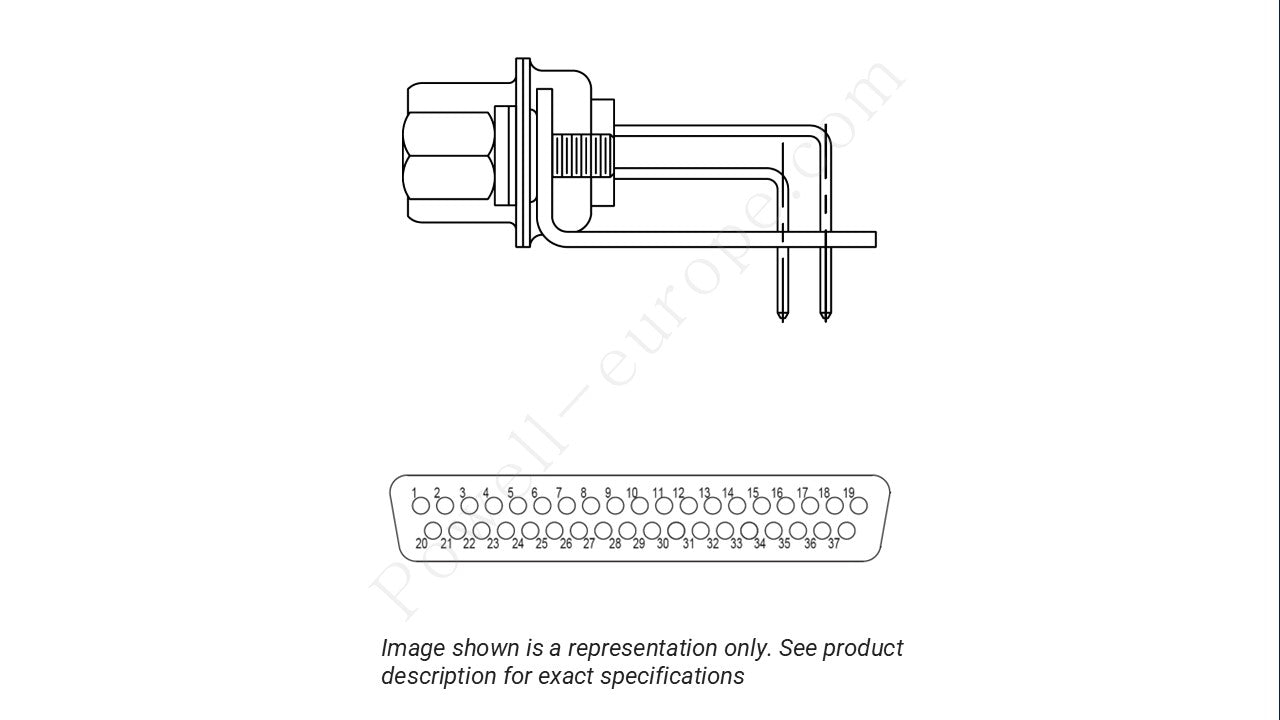 Image showing the insert arrangement and polarization of the Positronic MD37M4R7NT0/AA