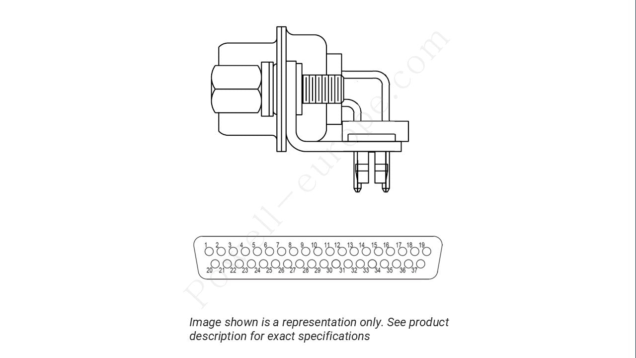 Image showing the insert arrangement and polarization of the Positronic MD37F5R7000
