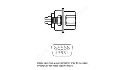 Image showing the insert arrangement and polarization of the Positronic MD9M20000/AA-14