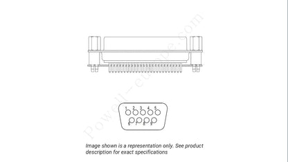 Image showing the insert arrangement and polarization of the Positronic MD9M3000Z/AA