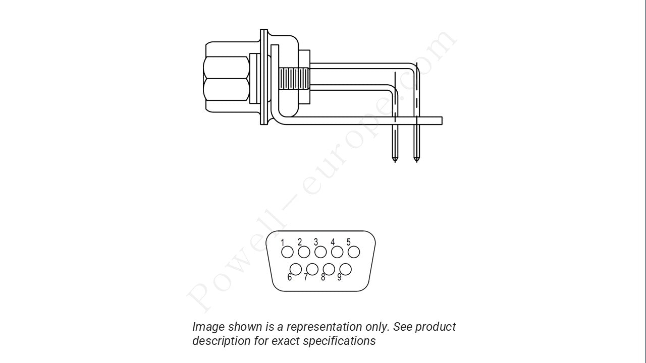 Image showing the insert arrangement and polarization of the Positronic MD9F40000